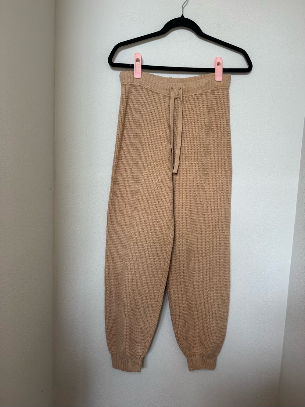 aerie Camel Knit Jogger Pants